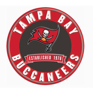 NFL Tampa Bay Buccaneers 12 in Round Sign